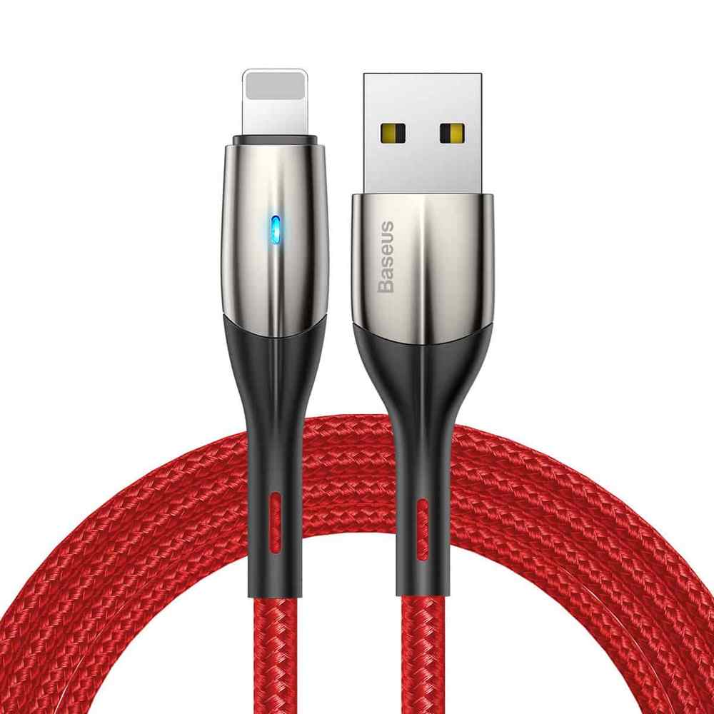 Кабель Baseus Horizontal Data Cable USB for iP 2.4A 2 m Red (CALSP-C09)