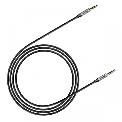 Фото - Кабель 3.5 мм -3.5 мм Baseus Jack 3.5mm Yiven Audio Cable M30 M/M 1m Silver/Black (CAM30-BS1)
