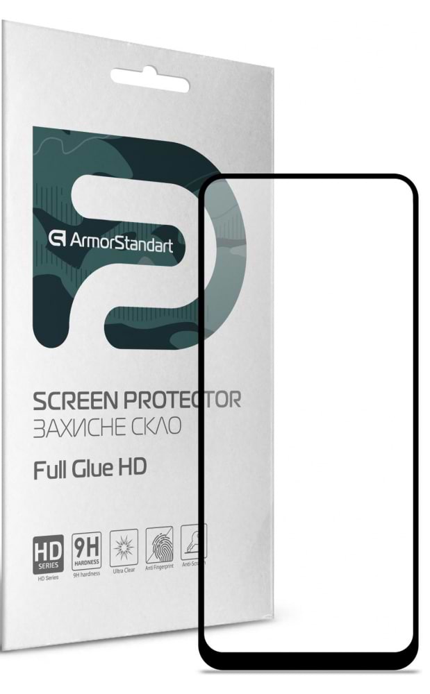 Защитное стекло для смартфона Armorstandart Full Glue HD for Tecno Camon 16/16 SE Black (ARM65097)