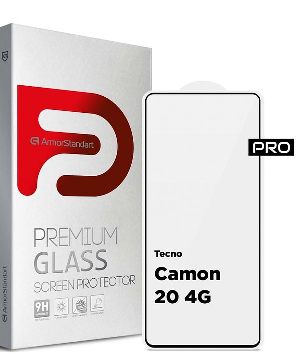 Фото - Захисне скло для смартфону Armorstandart Pro for Tecno Camon 20 4G Black (ARM69119)