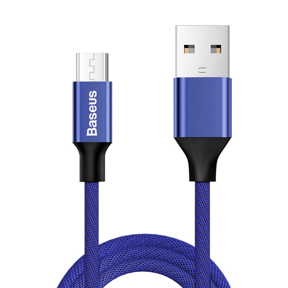 Кабель синхронізації даних Baseus Yiven Cable for Micro 1.5m Navy Blue (CAMYW-B13) - Фото 1