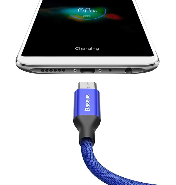 Фото - Кабель синхронізації даних Baseus Yiven Cable for Micro 1.5m Navy Blue (CAMYW-B13)