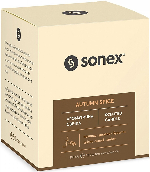 Фото - Свічка скло Sonex Autumn Spice (SO102482)