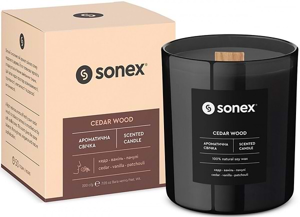 Фото - Свічка скло Sonex Cedar Wood (SO102483) Фото - Свічка скло Sonex Cedar Wood (SO102483)