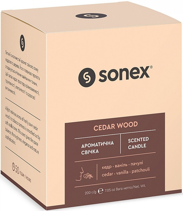 Фото - Свічка скло Sonex Cedar Wood (SO102483)