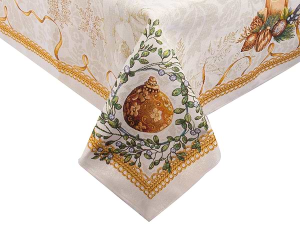 Фото - Скатертина квадратна Lefard гобелен Candle 140х140 см (732-353)