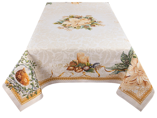 Фото - Скатертина квадратна Lefard гобелен Candle 140х140 см (732-353)