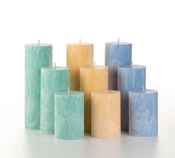 Фото - Свічка декоративна CandlesBio циліндр 70/100 мм Блакитний  (WP10 70/100)