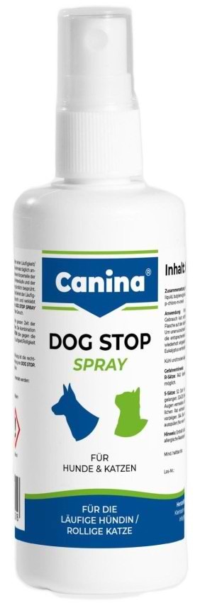 Гигиеническое средство для животных Canina Dog Stop Forte для успокоения при течке спрей 100 мл (4027565142316)