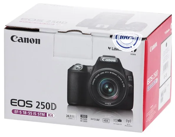 Фото - Фотокамера зеркальная Canon EOS 250D kit 18-55 IS STM Black (3454C007)