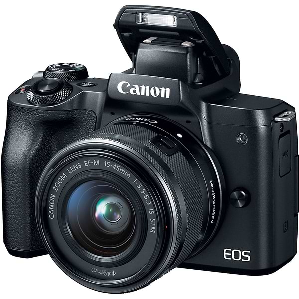 Фото - Фотокамера беззеркальная Canon EOS M50 + 15-45 IS STM Kit Black (2680C060)