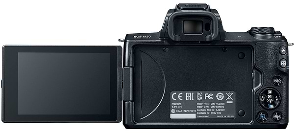 Фото - Фотокамера беззеркальная Canon EOS M50 + 15-45 IS STM Kit Black (2680C060)