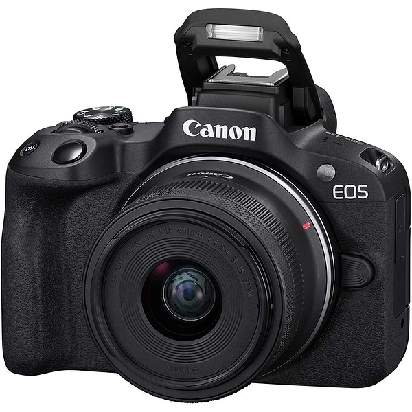 Фото - Фотокамера бездзеркальна Canon EOS R50+RF-S 18-45 IS STM Black (5811C033)