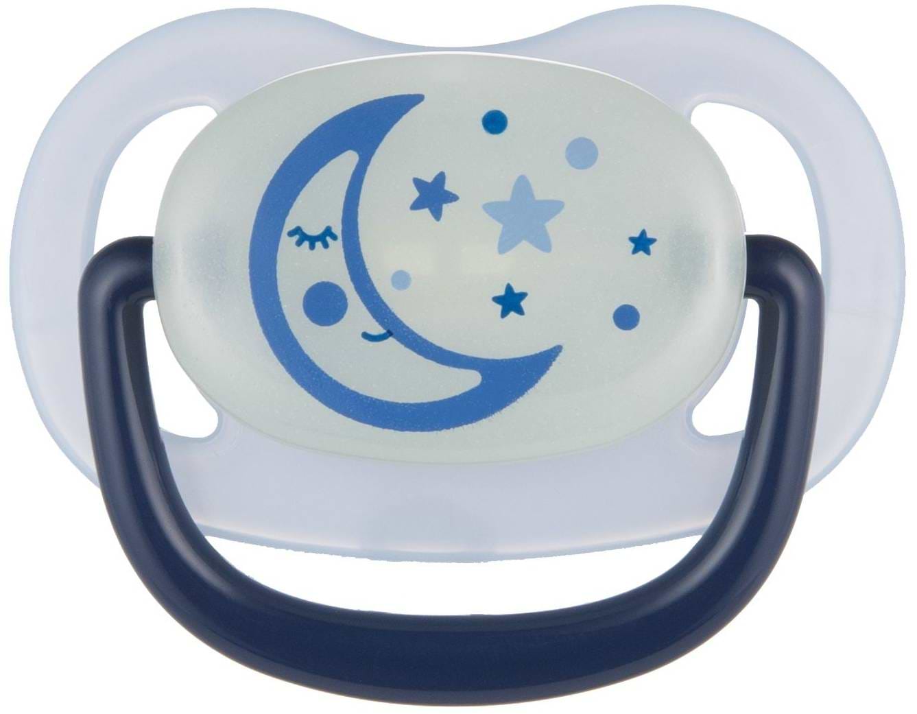 Анатомічна пустушка Canpol babies 18+ м-ців Night Dreams - блакитна (22/502_blu_new)
