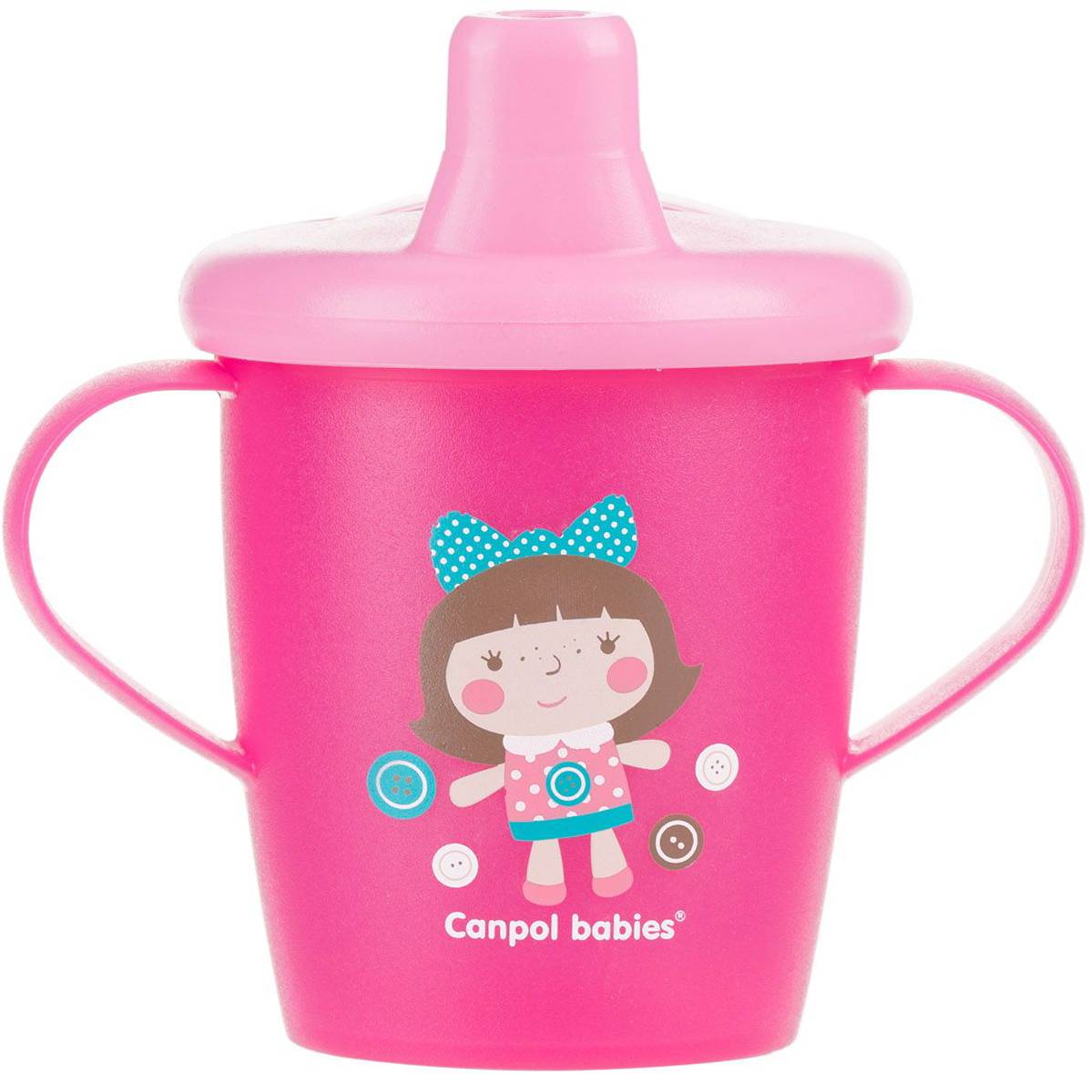 Чашка-непроливайка дитяча Canpol babies Toys рожевий, 250 мл. (31/200_pin)