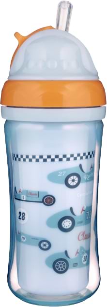 Поильник-непроливайка детский Canpol babies автомобиль с силиконовой трубочкой двойная стенка, 260 мл. (74/053)