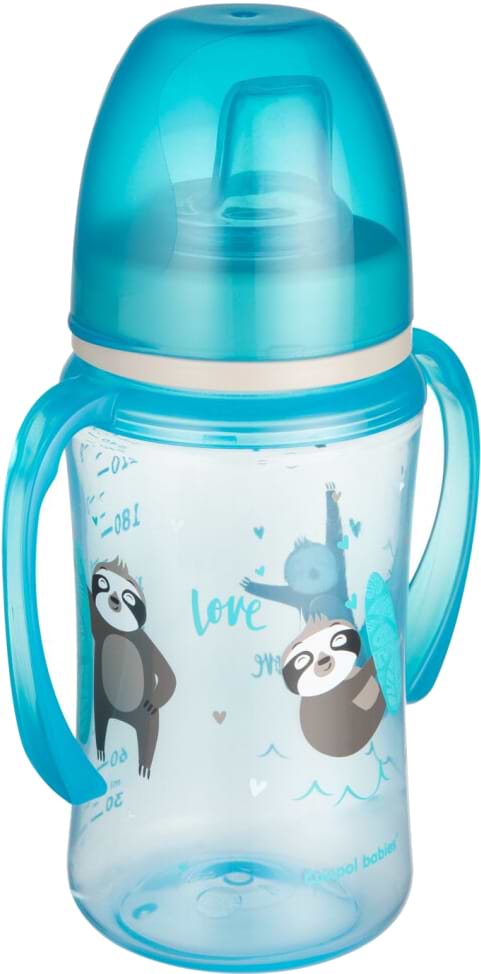 Фото - Поїльник-непроливайка дитячий Canpol babies Навчальний Easy Start Sweet fun синій, 240 мл. (35/208_blu)