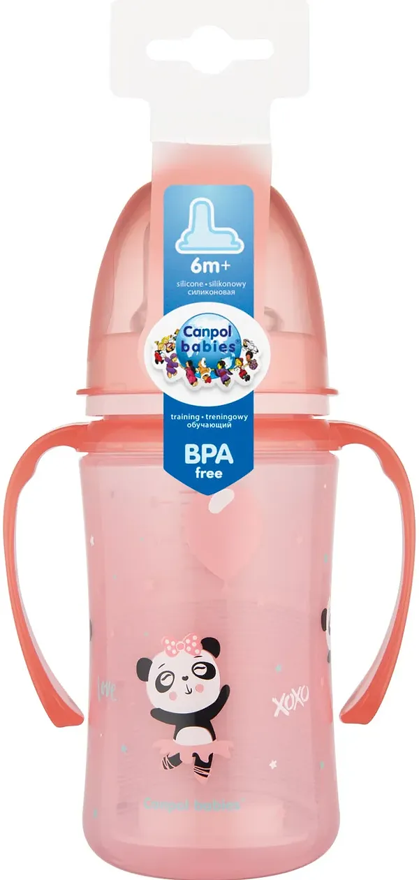 Фото - Поильник-непроливайка детский Canpol babies Обучающий Easy Start Sweet fun розовый, 240 мл. (35/208_pin)