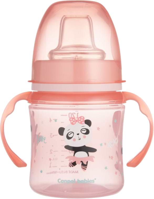 Поильник-непроливайка детский Canpol babies Обучающий EasyStart Sweet Fun розовый, 120 мл. (35/207_pin)