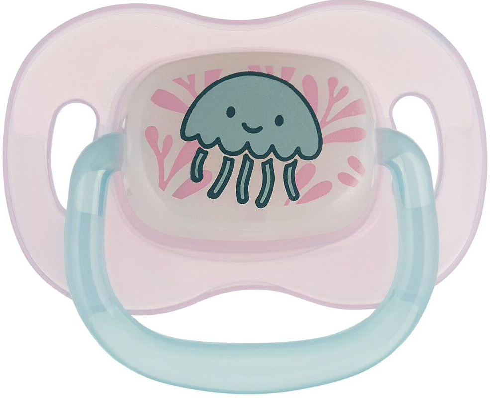 Кругла пустушка Canpol babies 18+ міс Love&Sea - рожева (34/902_pin)