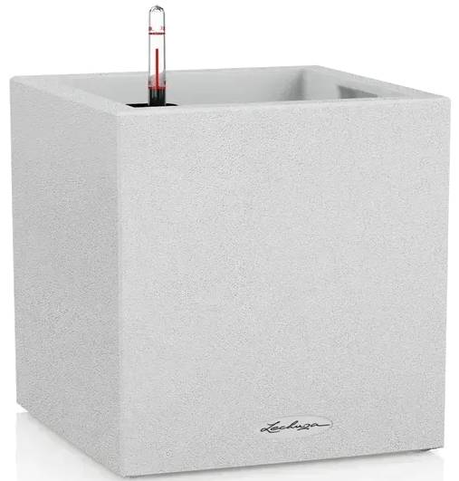 Вазон Lechuza CANTO Stone 30 low кварцевый белый 13707