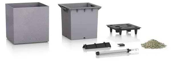 Фото - Вазон Lechuza CANTO Stone 30 low кварцовий білий 13707