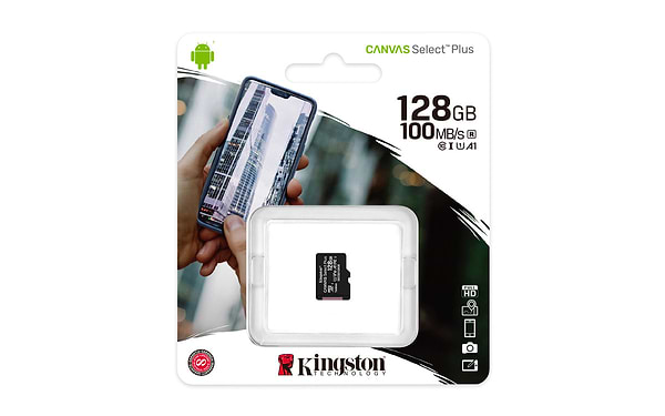 Фото - Карта памяти Kingston microSDXC 128GB Canvas Select Plus 100R A1 C10 (SDCS2/128GBSP)