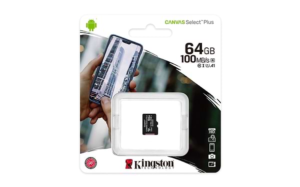 Фото - Карта памяти Kingston microSDXC 64GB Canvas Select Plus 100R A1 C10 (SDCS2/64GBSP)