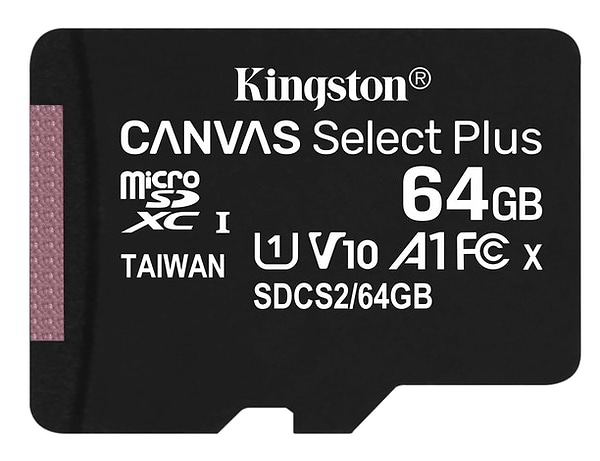 Фото - Карта памяти Kingston microSDXC 64GB Canvas Select Plus 100R A1 C10 (SDCS2/64GBSP)