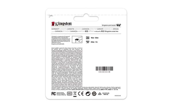 Фото - Карта памяти Kingston microSDXC 64GB Canvas Select Plus 100R A1 C10 (SDCS2/64GBSP)
