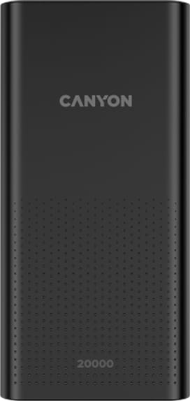 Батарея мобільна Canyon 20000mAh Black (CNE-CPB2001B) - Фото 1