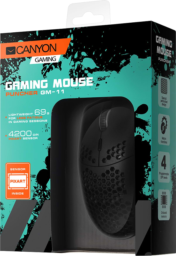Фото - Мышь проводная игровая Canyon CND-SGM11B