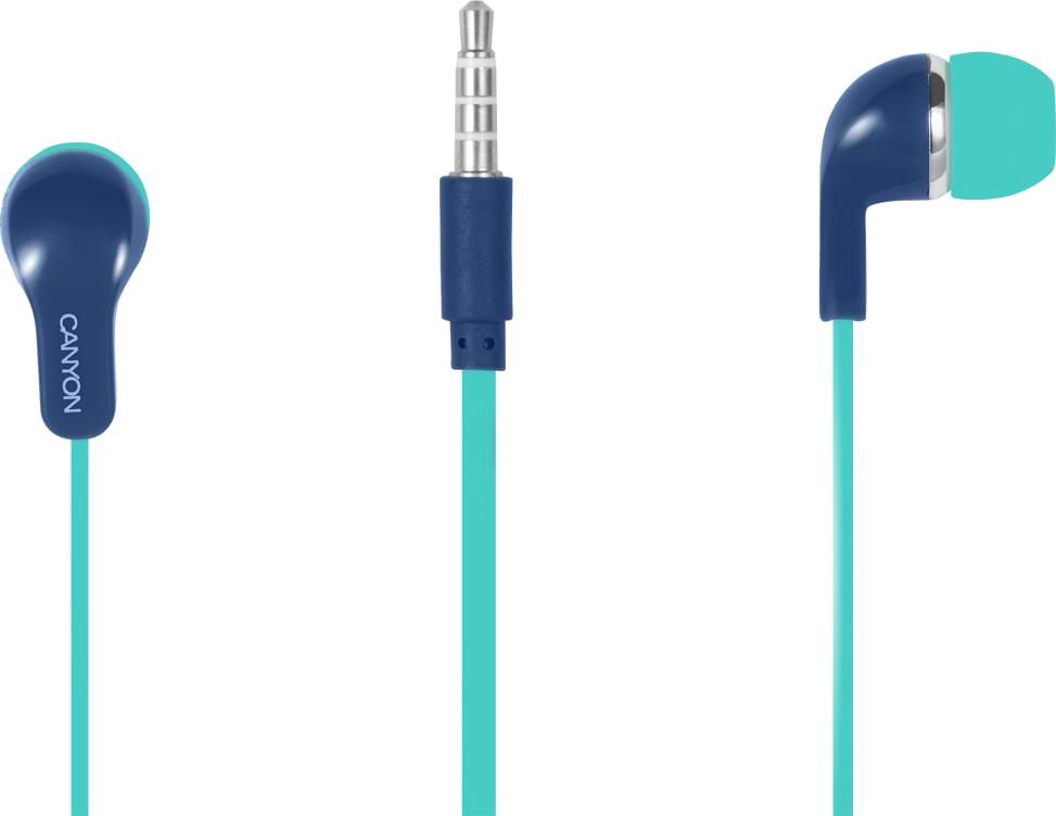 Наушники вкладыши Canyon CNS-CEPM02GBL Green-Blue - Фото 1