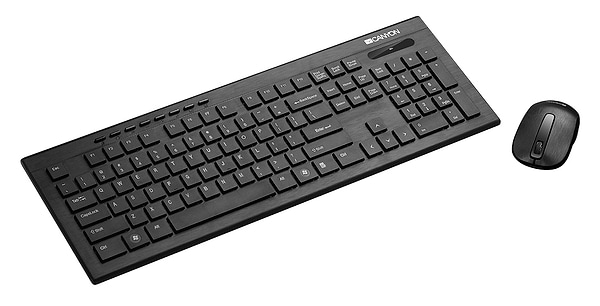 Фото - Уцінка - Клавіатура + миша бездротова Canyon CNS-HSETW4-RU