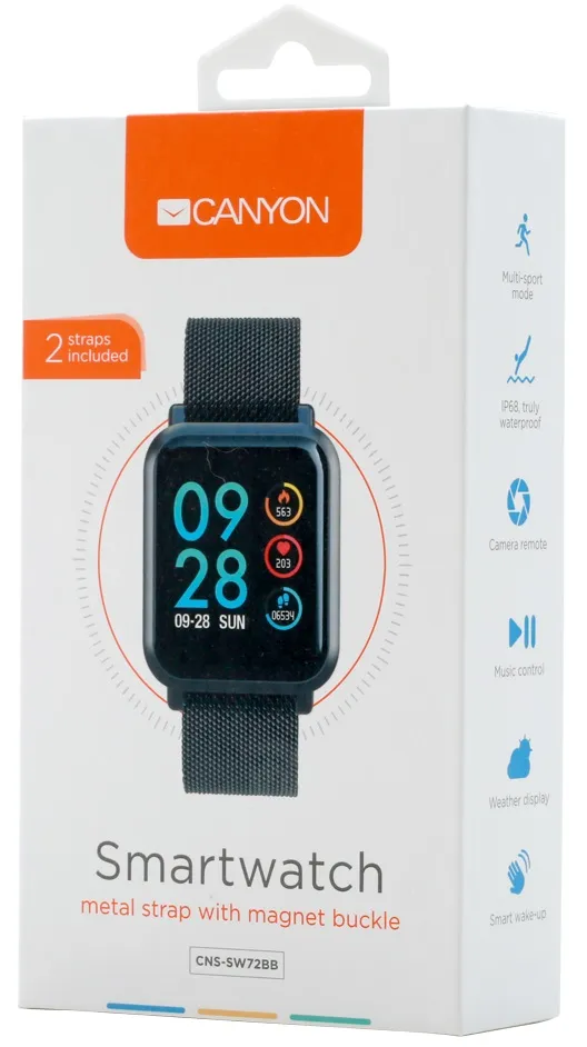 Фото - Смарт-часы Canyon CNS-SW72BB