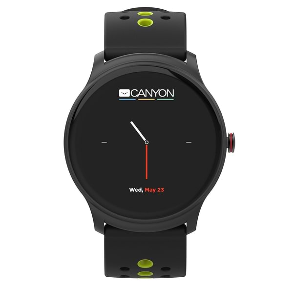 Фото - Смарт-годинник Canyon Oregano Black/Green (CNS-SW81BG)