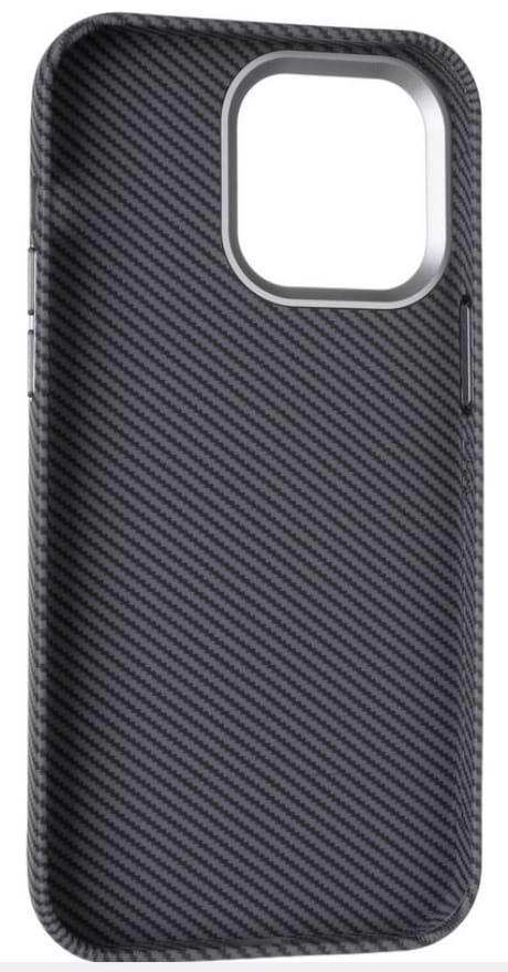 Фото - Чохол для смартфону Gelius Carbon Ring Stand 360 for iPhone 14 Pro Grey (98588)