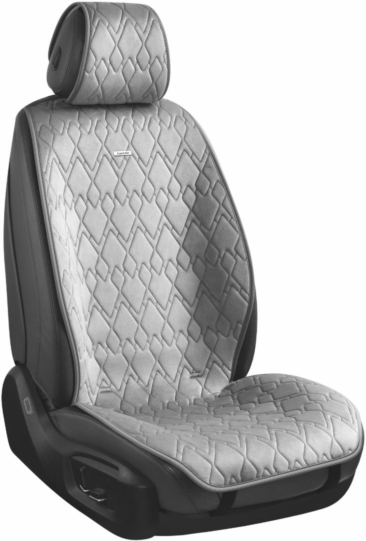Комплект накидок на сидіння автомобіля CarLife Racer grey (SC20204)