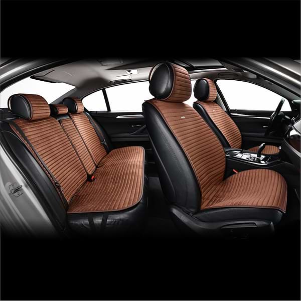 Фото - Комплект накидок на сидіння автомобіля CarLife Sport coffee (SC10404)