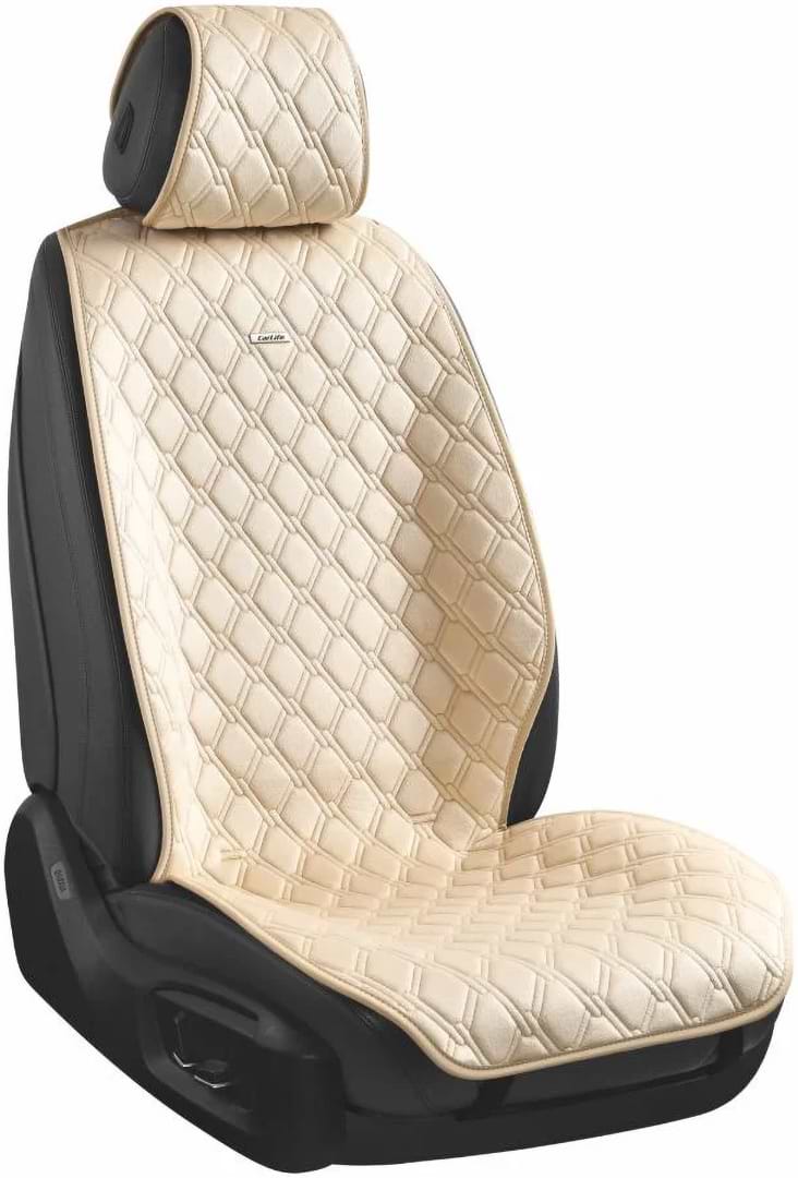 Комплект накидок на сидіння автомобіля CarLife Turbo biege (SC30304)