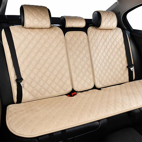 Фото - Комплект накидок на сидіння автомобіля CarLife Turbo biege (SC30304)