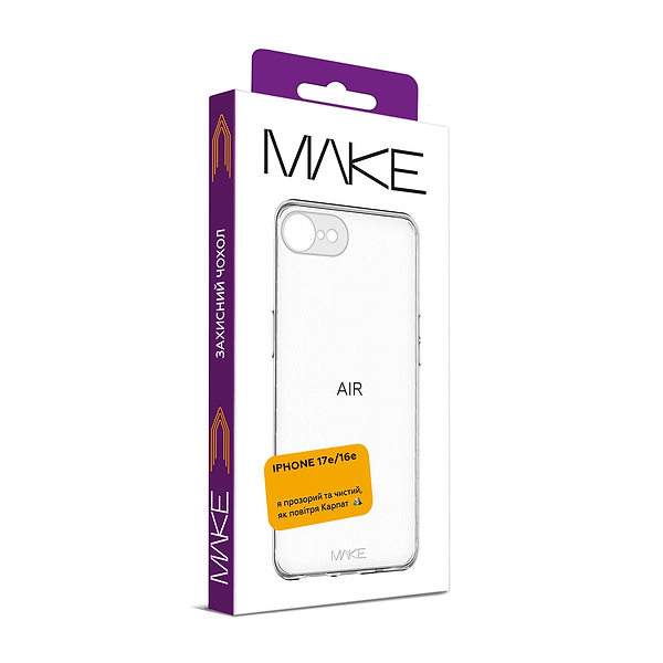 Фото - Чехол для смартфона MAKE Air for Apple iPhone 17e/16e  (MCA-AI17E/16E)