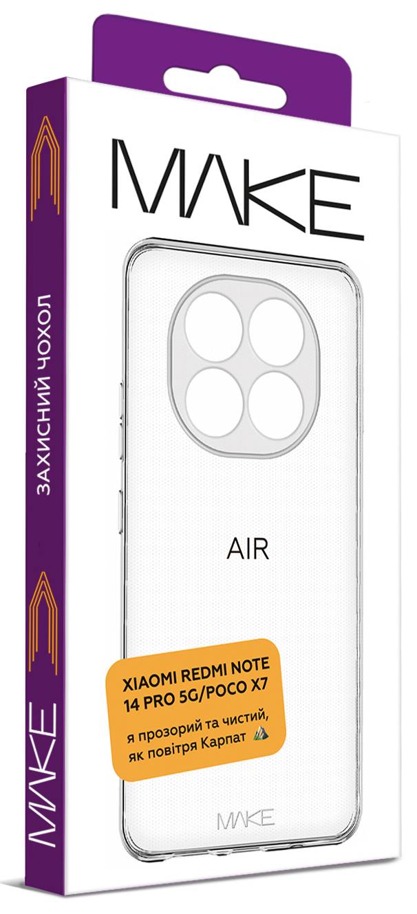 Фото - Чохол для смартфону MAKE Air Xiaomi Redmi Note 14 Pro+ 5G (MCA-XRN14PP5G)