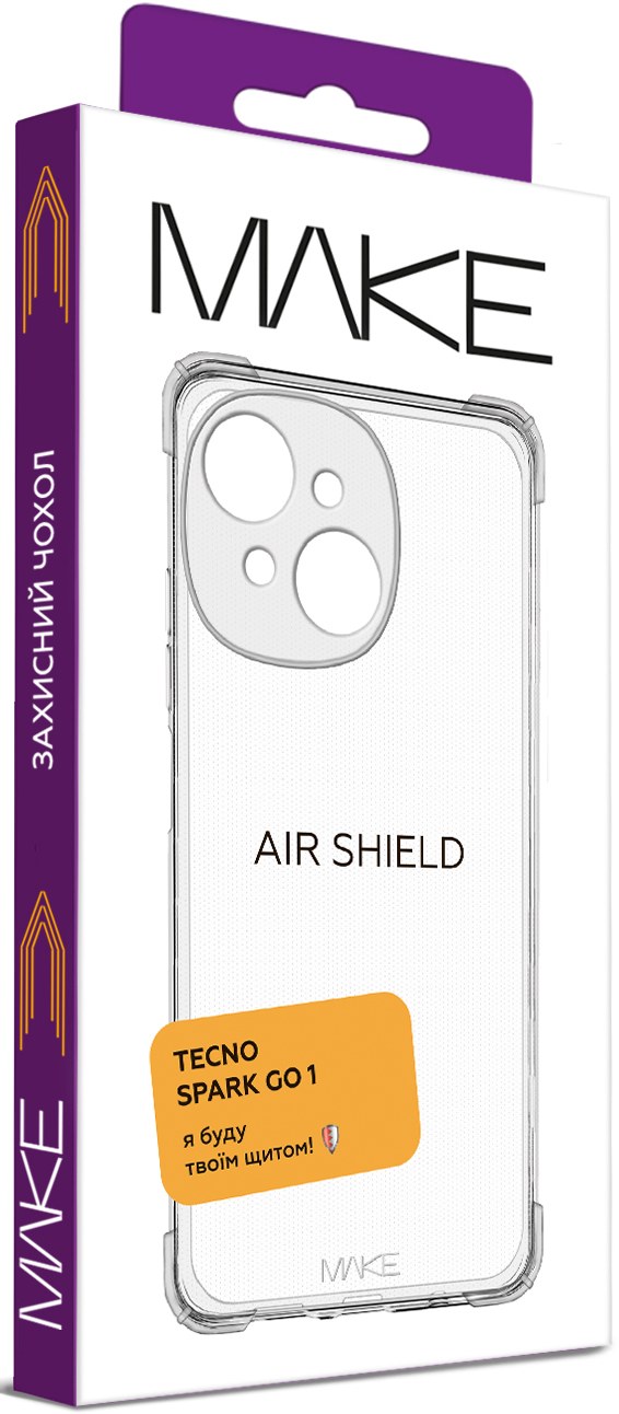 Фото - Чехол для смартфона MAKE AirShield Tecno Spark Go 1 (MCAS-TSG1)
