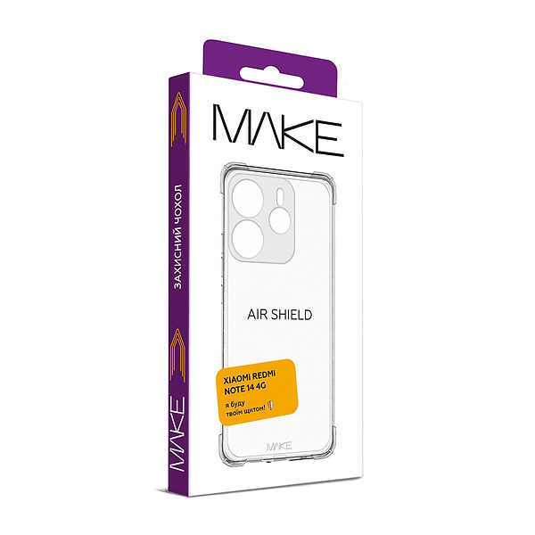 Фото - Чохол для смартфону MAKE AirShield Xiaomi Redmi Note 14 4G (MCAS-XRN144G)