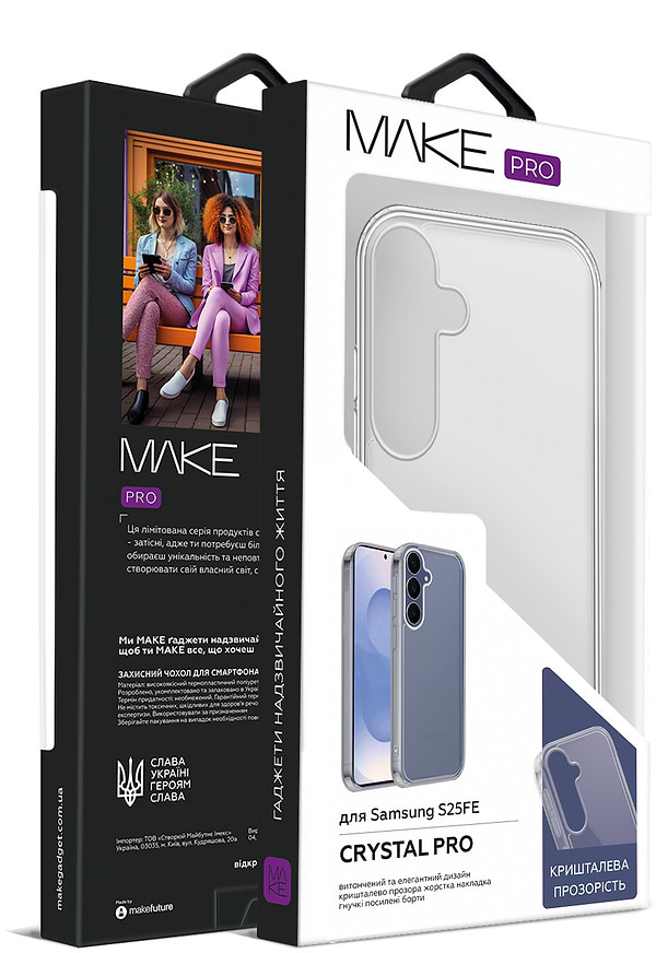 Фото - Чохол для смартфону MAKE Crystal Pro for Samsung S25 FE (MCC-SS25FE)