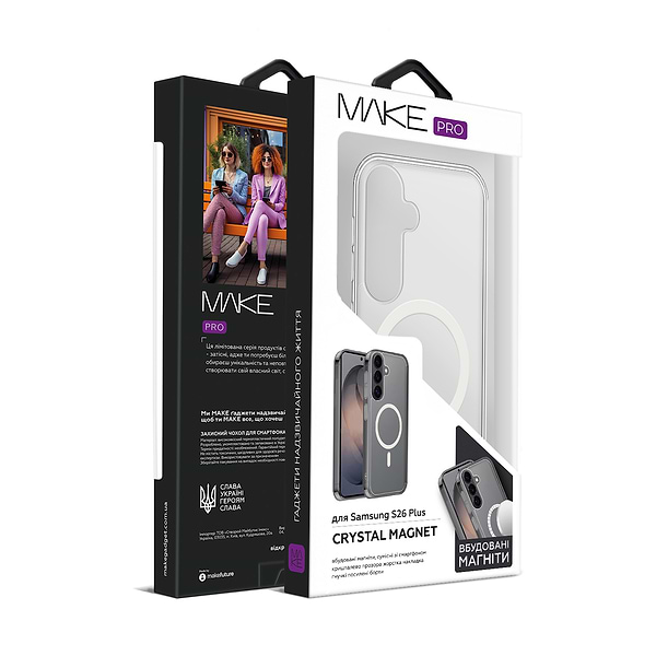 Фото - Чохол для смартфону MAKE Crystal Magnet Pro for Samsung S26 Plus (MCCM-SS26P)