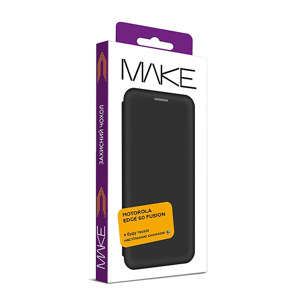 Фото - Чехол для смартфона MAKE for Motorola Edge 60 Fusion Flip Black (MCP-MED60F)