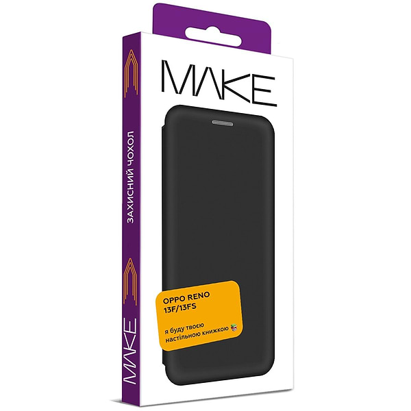 Фото - Чехол для смартфона MAKE Oppo Reno13 F/13 FS Flip Black (MCP-OR13F/FSBK)