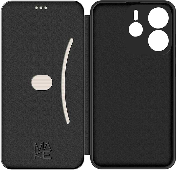 Фото - Чохол для смартфону MAKE Xiaomi Redmi Note 14 5G Flip Midnight Black (MCP-XRN145G)